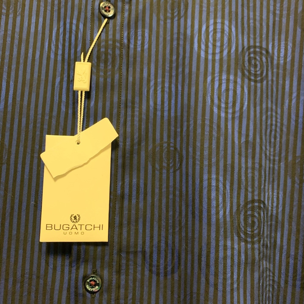 Bugatchi Navy Blue Button Down